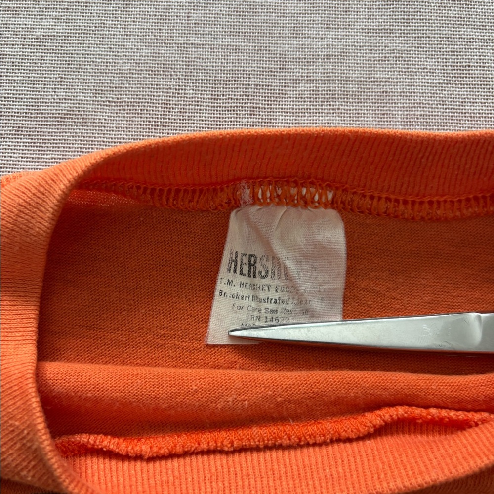 True vintage orange baby tee. - Picture 4 of 7
